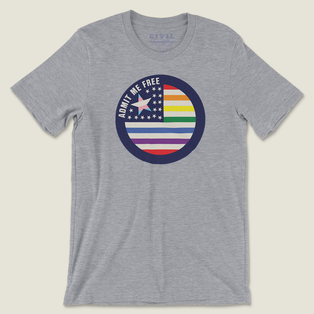 admit me free lgbtqia+ tee