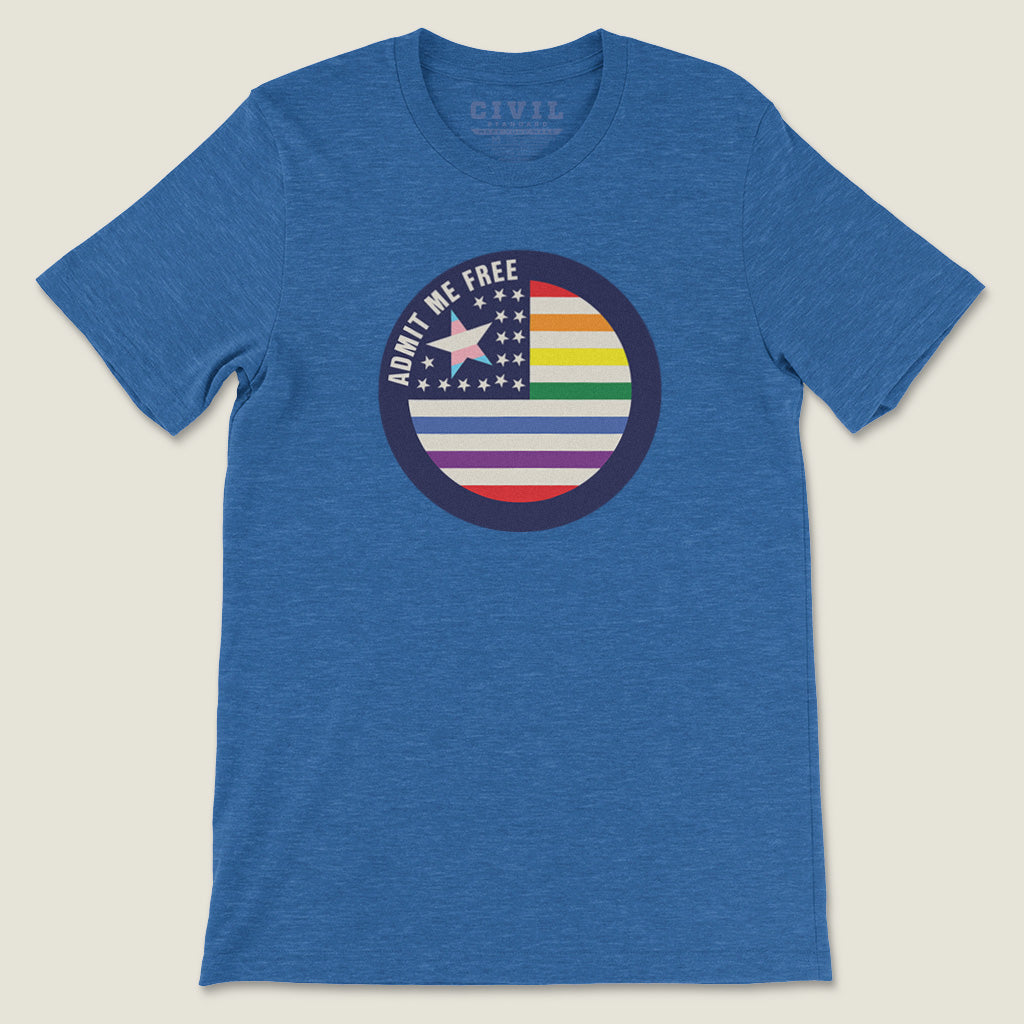 admit me free lgbtqia+ tee