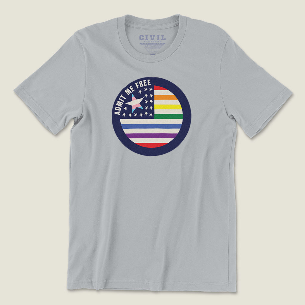 admit me free lgbtqia+ tee