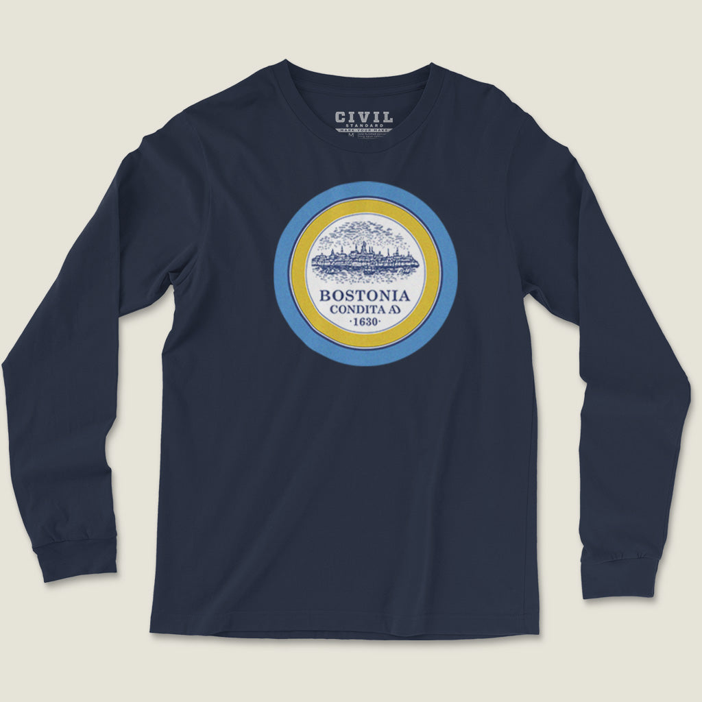 Boston Flag Roundel Long Sleeve Tee
