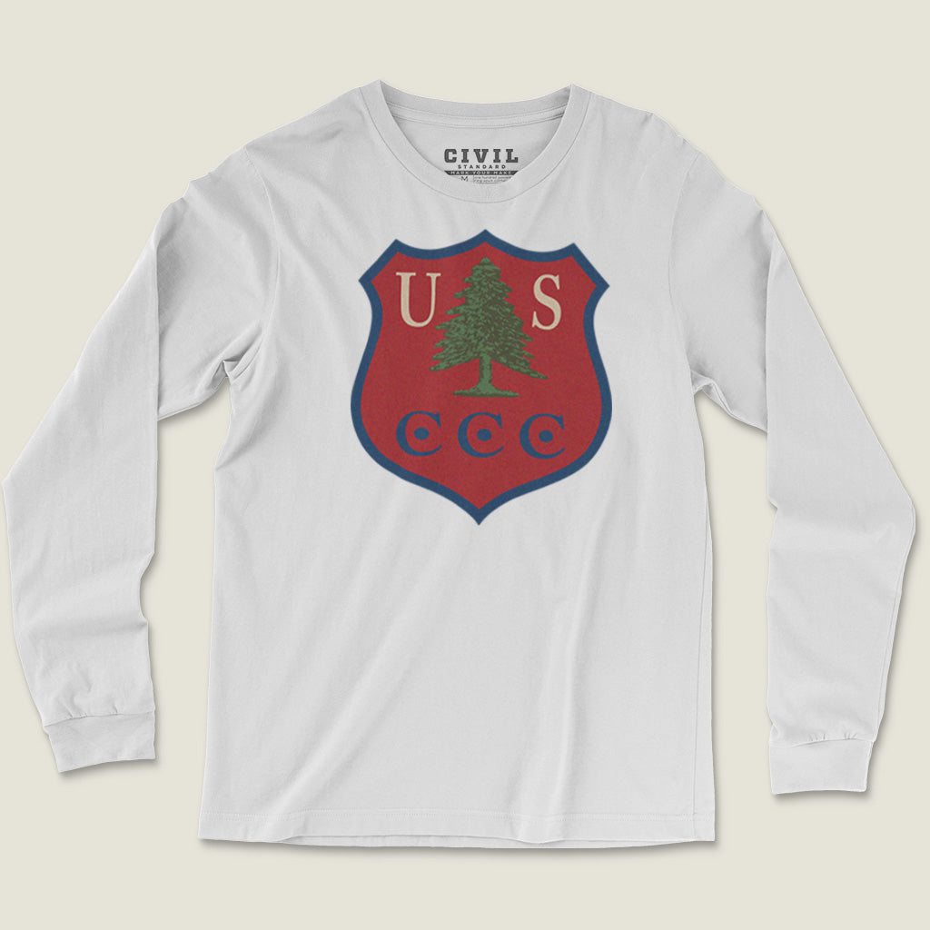Civilian Conservation Corps Badge Long Sleeve Tee - long sleeve - Civil Standard