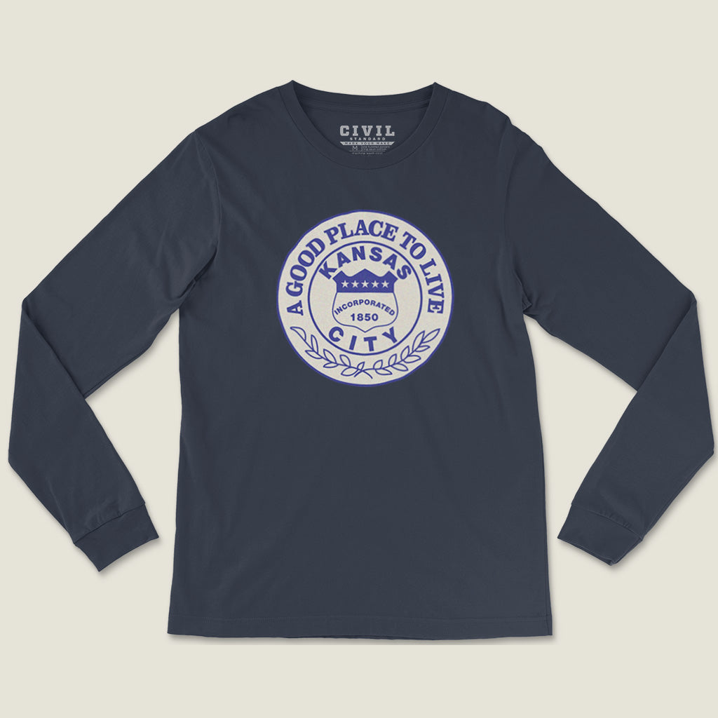 Kansas City, A Good Place to Live Long Sleeve Tee