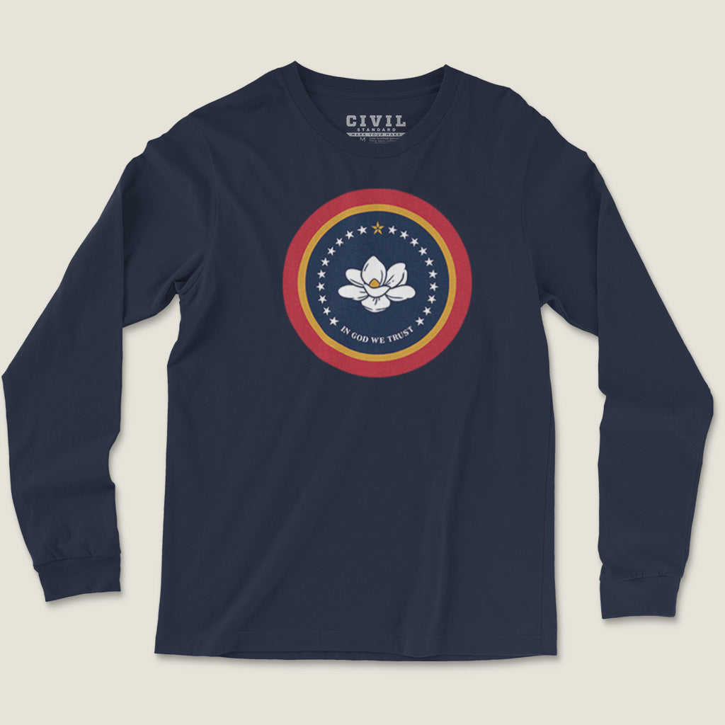 Mississippi Flag Roundel Long Sleeve Tee