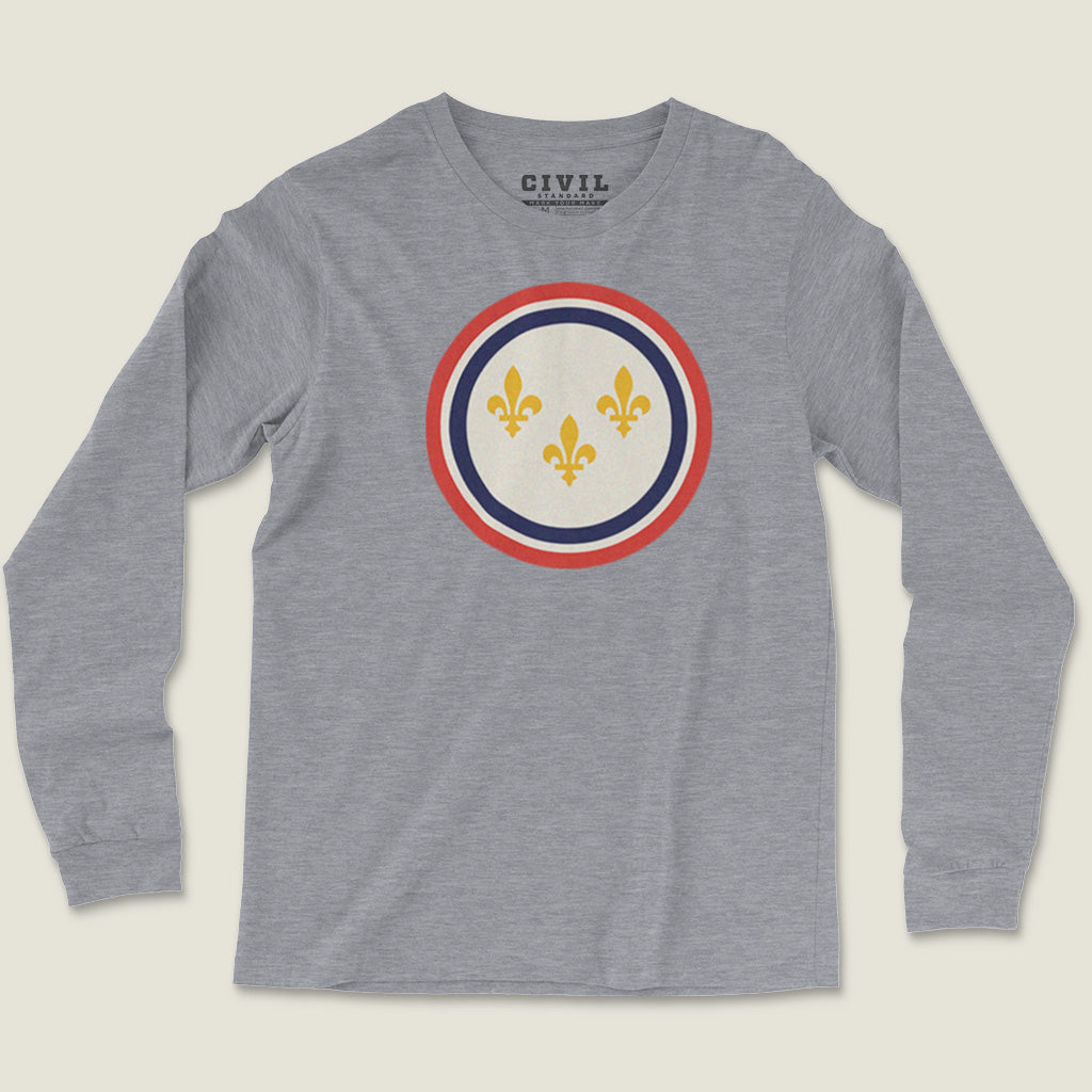 New Orleans Flag Roundel Long Sleeve Tee