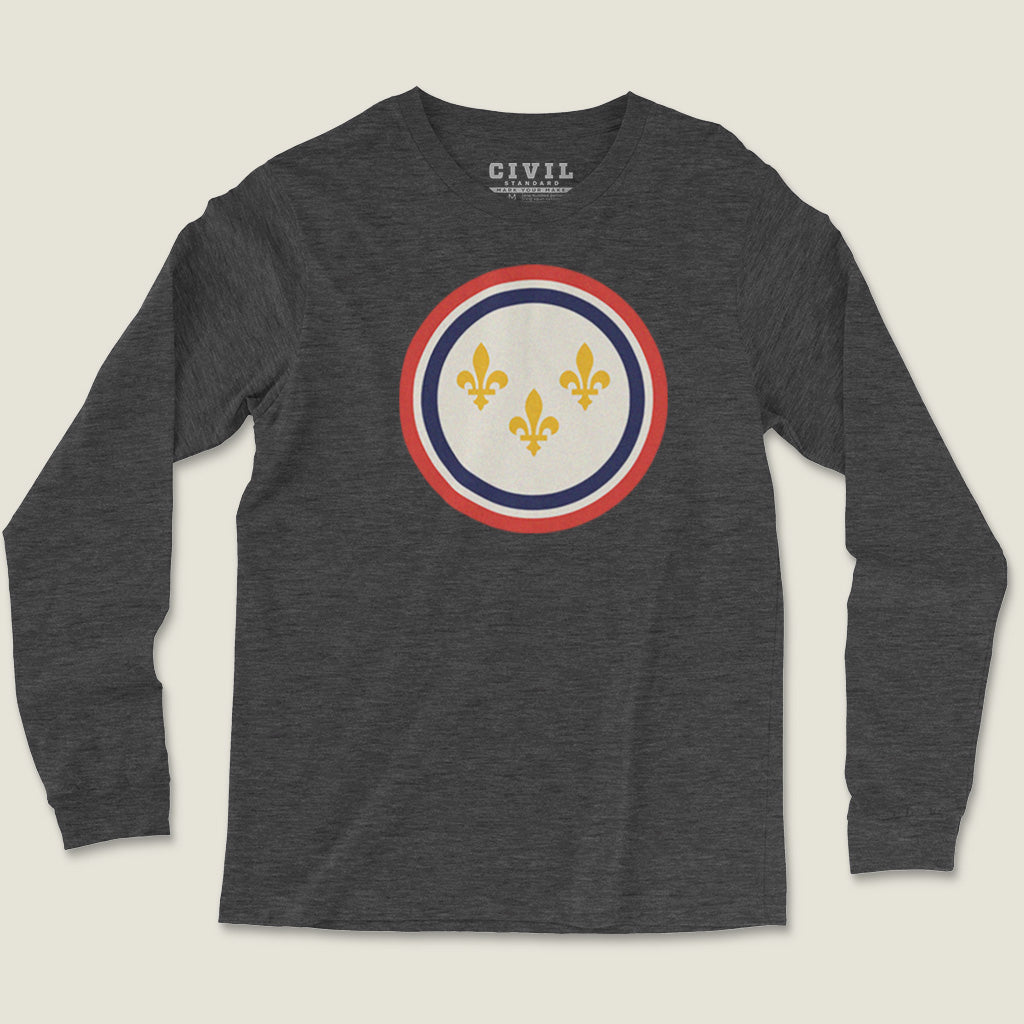 New Orleans Flag Roundel Long Sleeve Tee