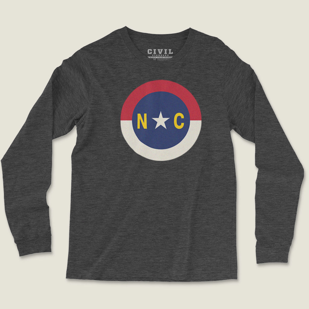 North Carolina Flag Roundel Long Sleeve Tee