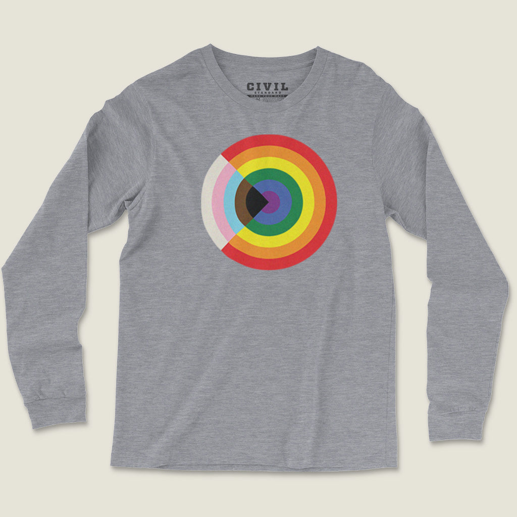 Progress Pride Flag Roundel Long Sleeve Tee