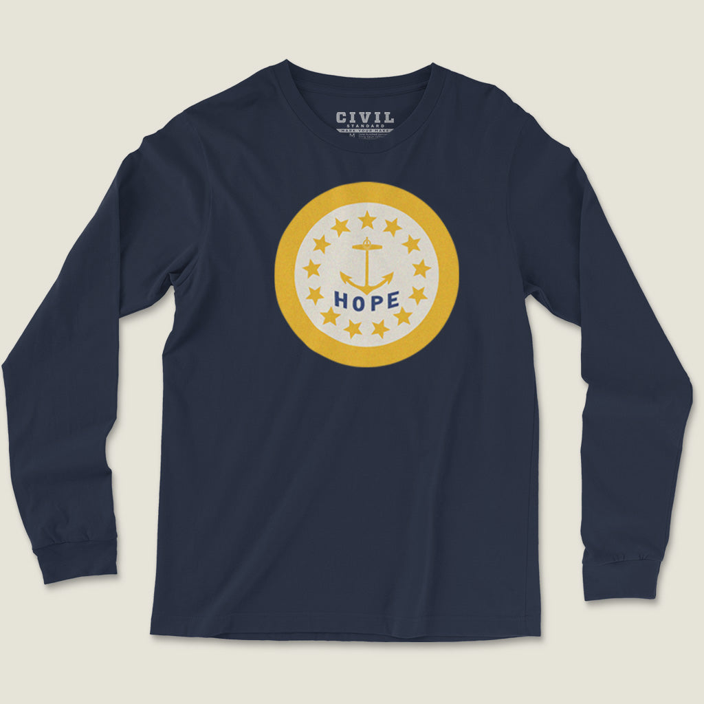 Rhode Island Flag Roundel Long Sleeve Tee