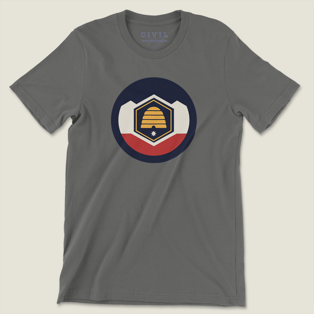 new utah flag t-shirt